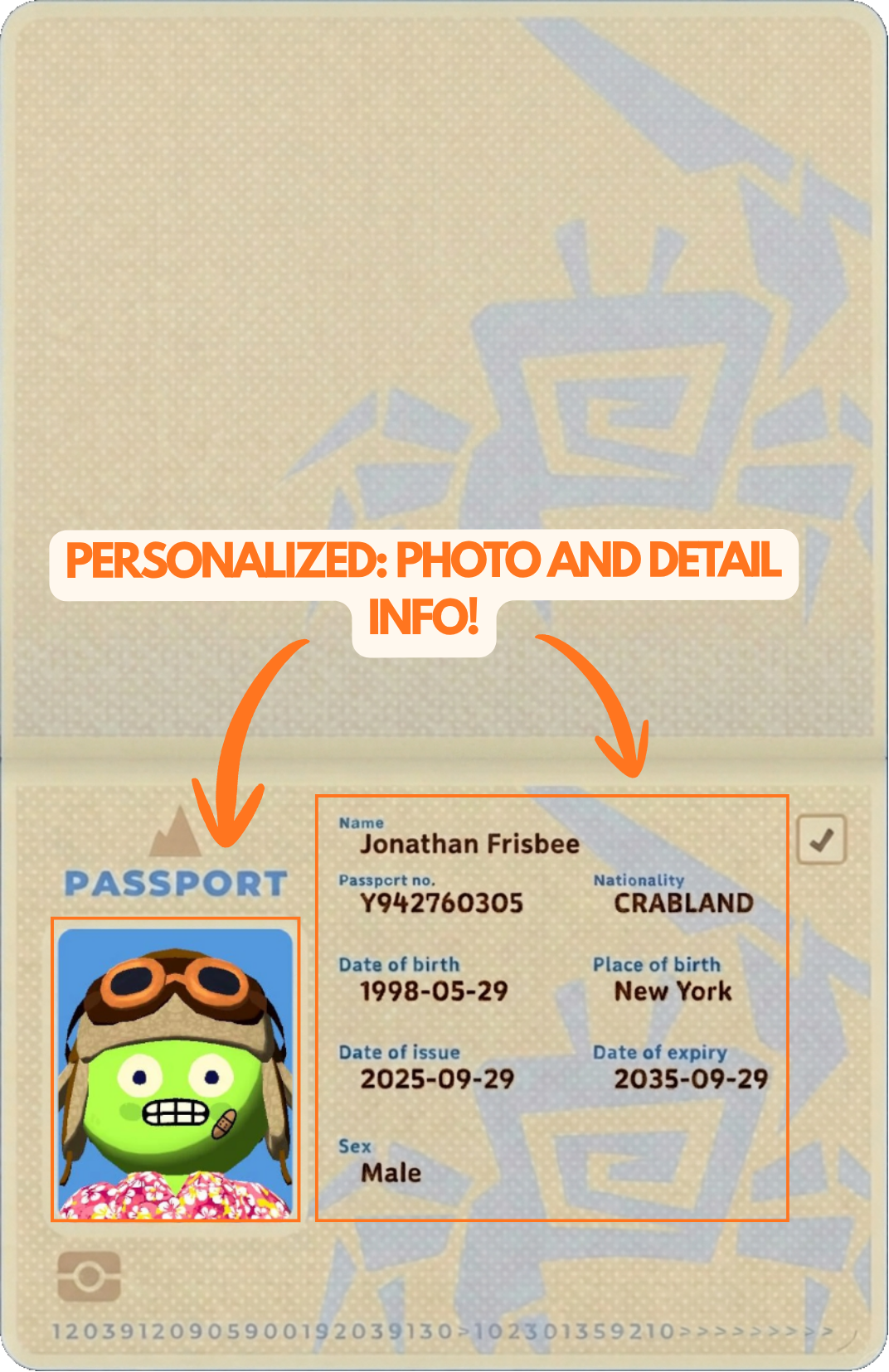 Peak Game Personalized Passport Prop | Custom Avatar ID Book | Gamer Gift | Fake Passport Replica | Cosplay Collectible