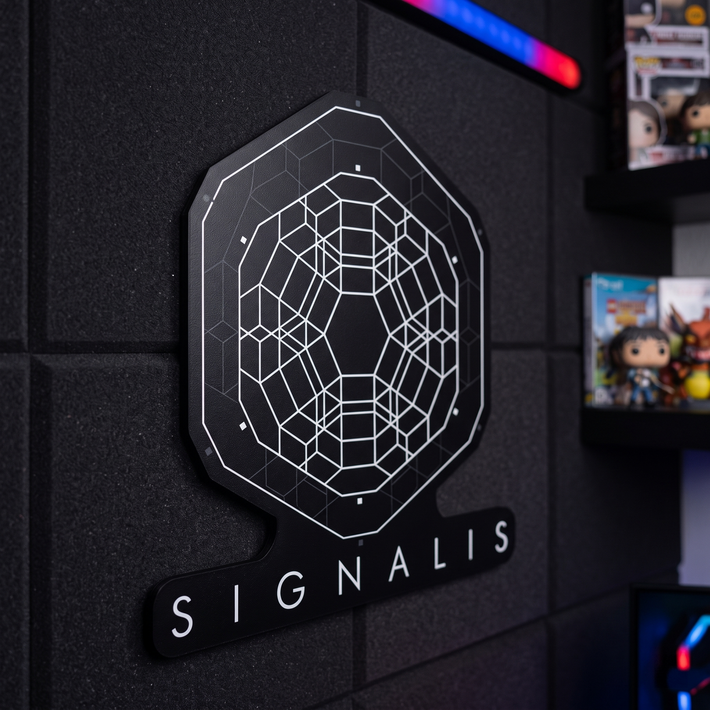 Signalis Gaming Wall Logo Sign | Gamer Room Decor
