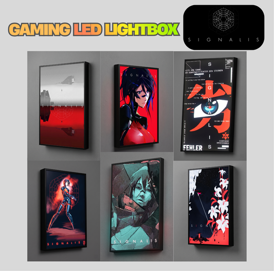Signalis LED Lightbox Gaming Poster | Custom Game Light Box | Gamer Room Decor | USB LED Frame