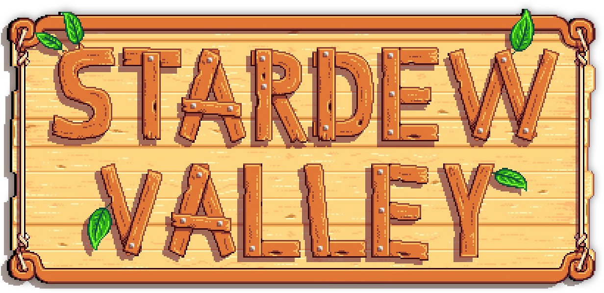 Stardew Valley Gaming Wall Logo Sign | Gamer Room Decor