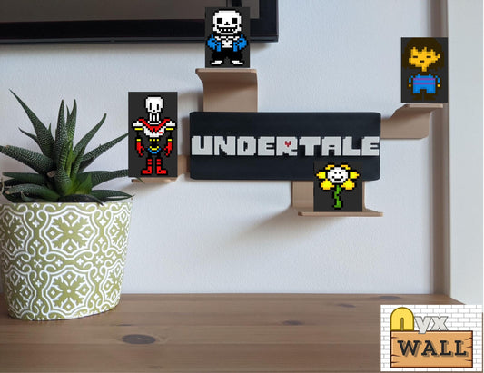 Undertale Gaming Room Sign Lighting Wall and Desk Gift Ideas for Gamers | Wall Deco Birthday Gifts | Gaming Poster | Modular Figurine Stand