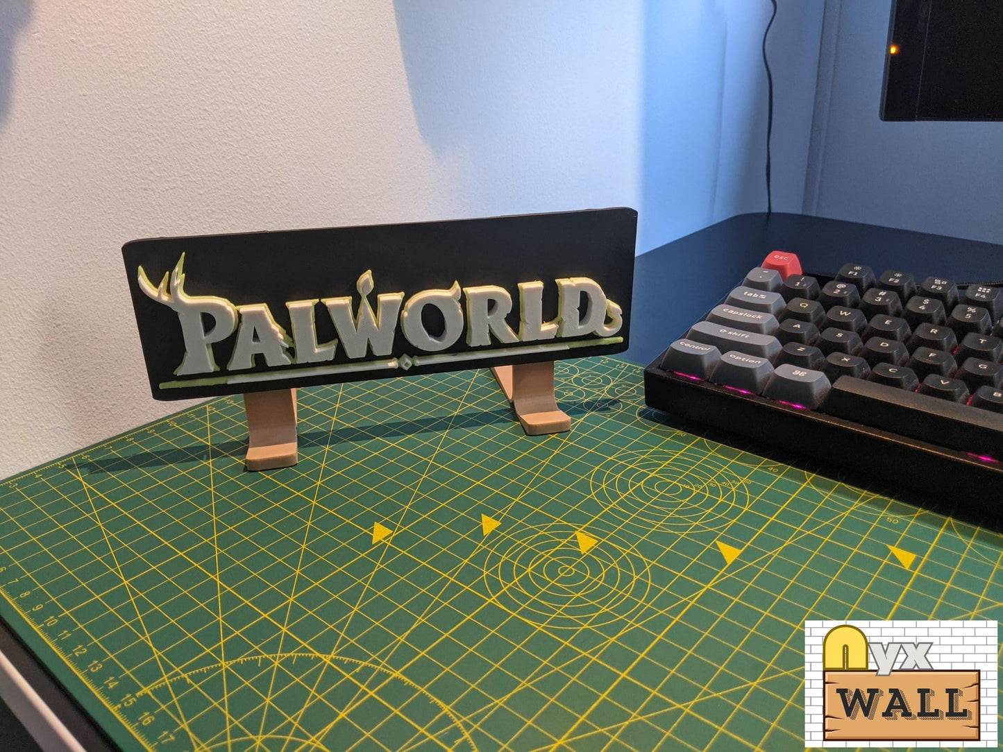 Palworld Gaming Room Sign Lighting Wall and Desk Gift Ideas for Gamers | Wall Deco Birthday Gifts | Gaming Poster | Modular Figurine Stand