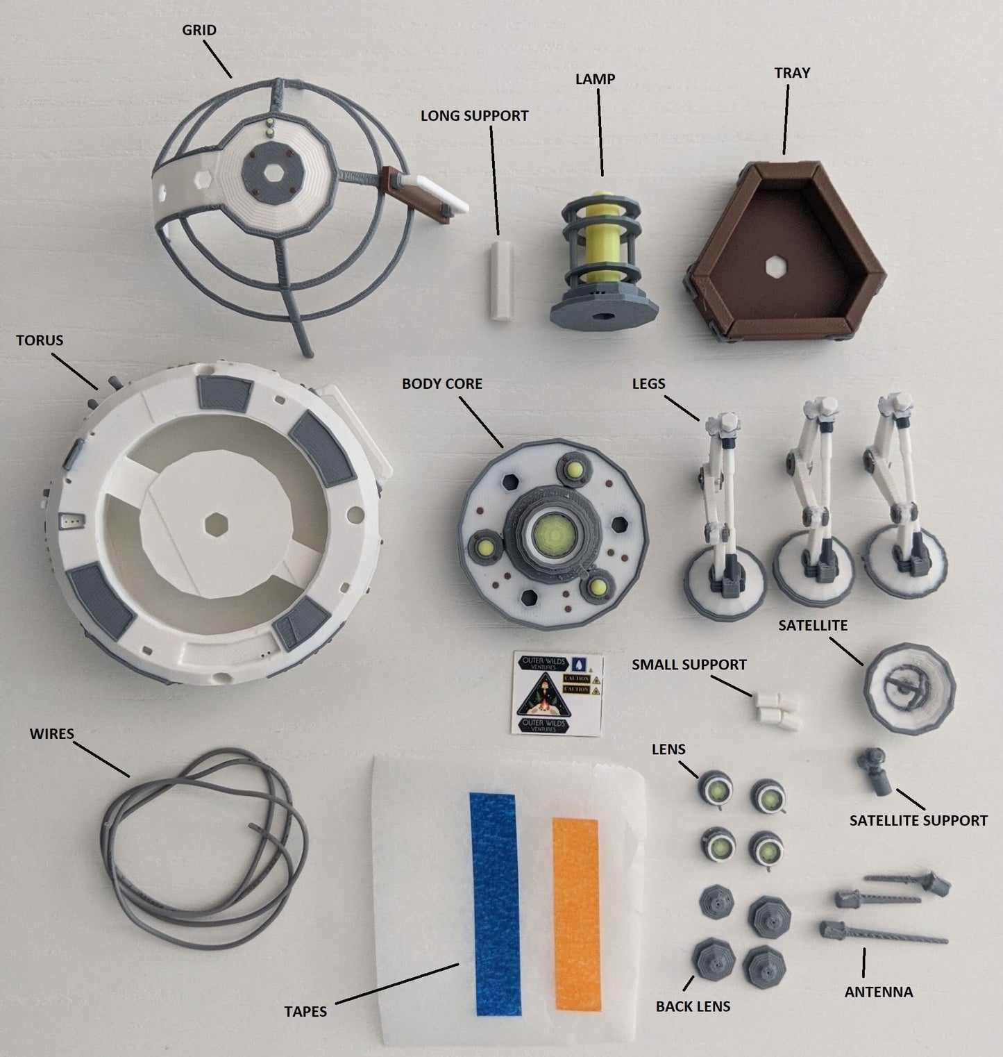Outer wilds scout launcher miniature parts