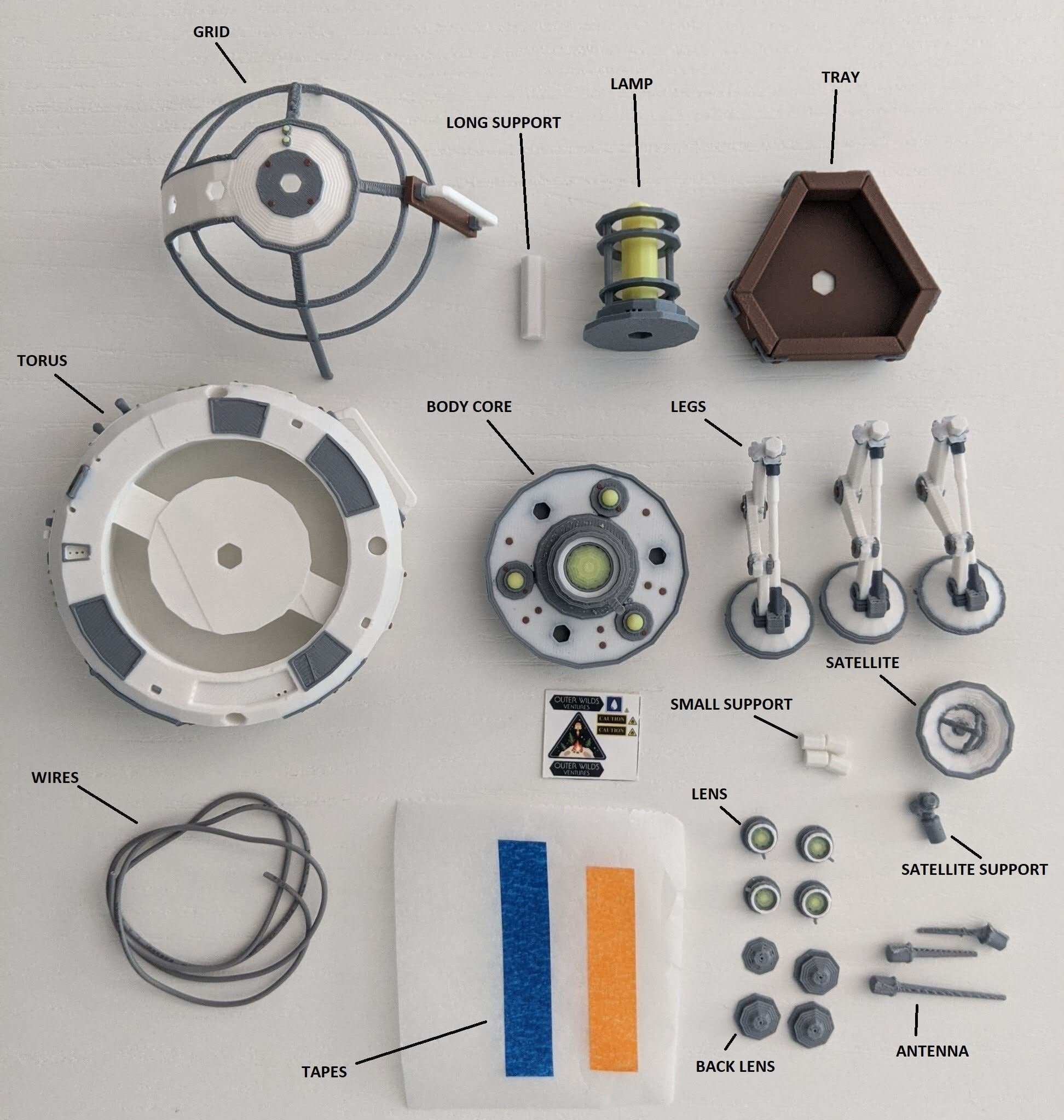 Outer wilds scout launcher miniature parts