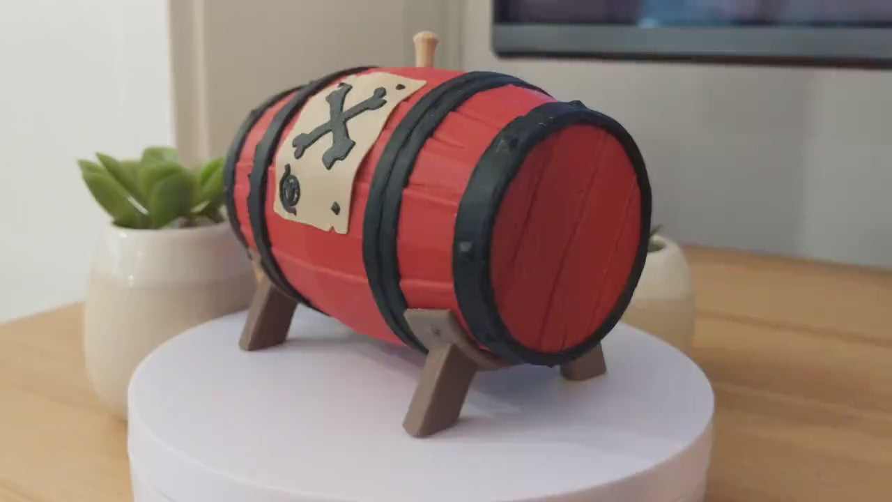 Sea of Thieves Gunpowder Barrel Keg Miniature